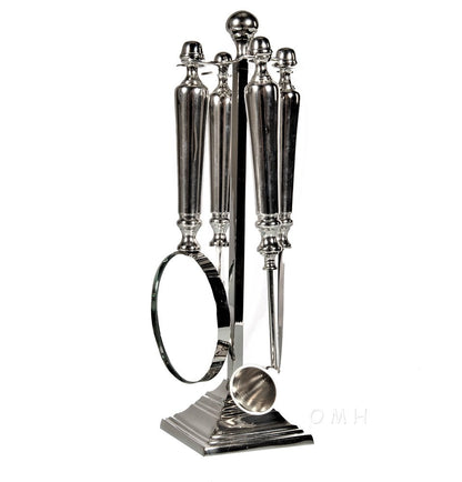 Magnifying Glass Letter Opener Bottle Opener And Candle Snuffer Set HomeRoots