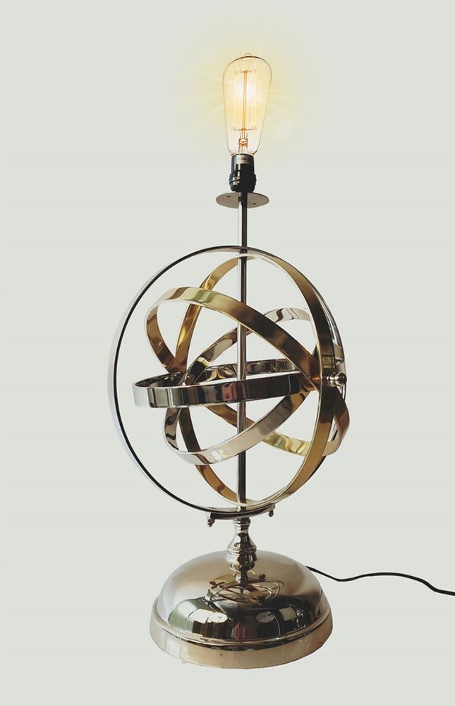 17" Bronze Metal Standard Table Lamp HomeRoots