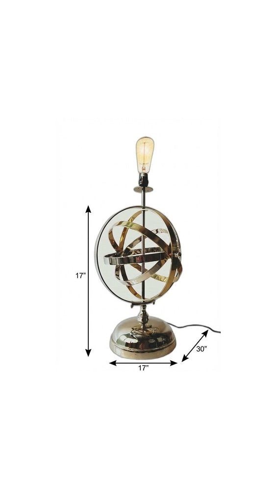 17" Bronze Metal Standard Table Lamp HomeRoots