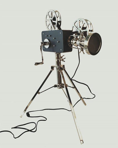 36" Black And Silver Tripod Floor Lamp With Metal Novelty Shade HomeRoots