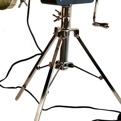 36" Black And Silver Tripod Floor Lamp With Metal Novelty Shade HomeRoots