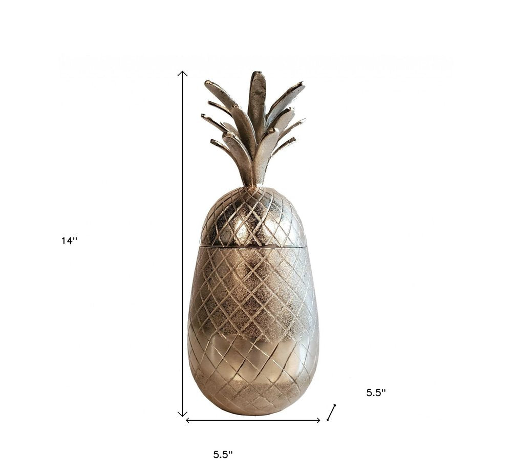 Pineapple Storage Aluminium Decor HomeRoots