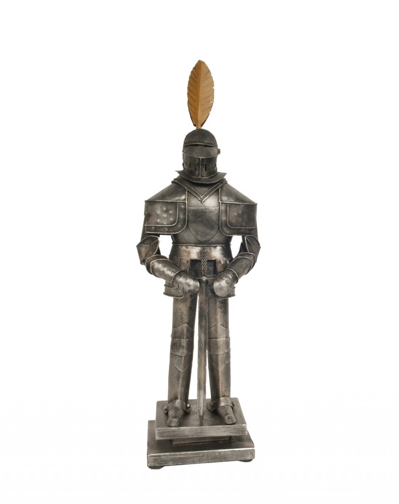 Medieval Armor Suit Tin Antique Decor — view 1