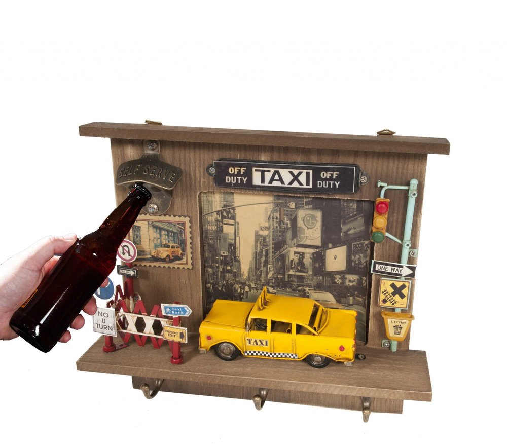 Shadow Box With 3 Metal Keychain Hooks HomeRoots