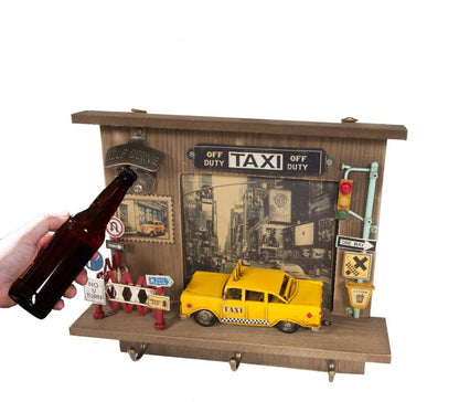 Shadow Box With 3 Metal Keychain Hooks HomeRoots