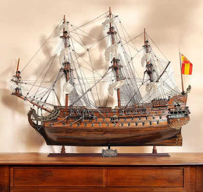 Sailboat Model With Chrome And Brass Fittings HomeRoots