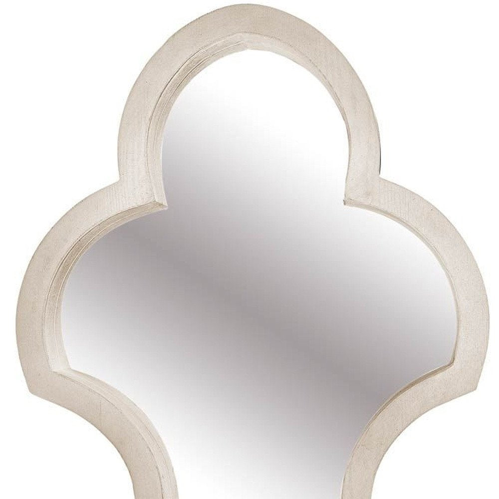 34" Natural Novelty Wood Framed Accent Mirror HomeRoots