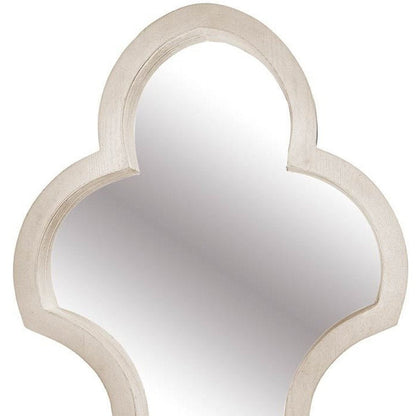34" Natural Novelty Wood Framed Accent Mirror HomeRoots