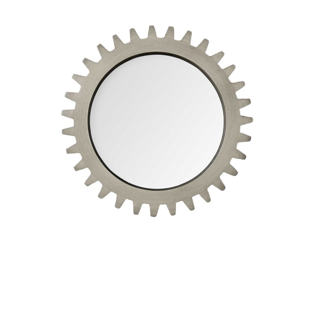 26" Gray Abstract Wood Framed Accent Mirror — view 4