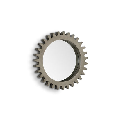 26" Gray Abstract Wood Framed Accent Mirror HomeRoots