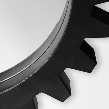 37" Round Black Metal Frame Wall Mirror HomeRoots