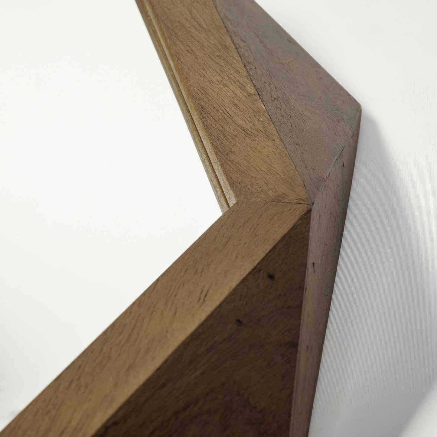 32" Brown Solid Wood Octagon Framed HomeRoots