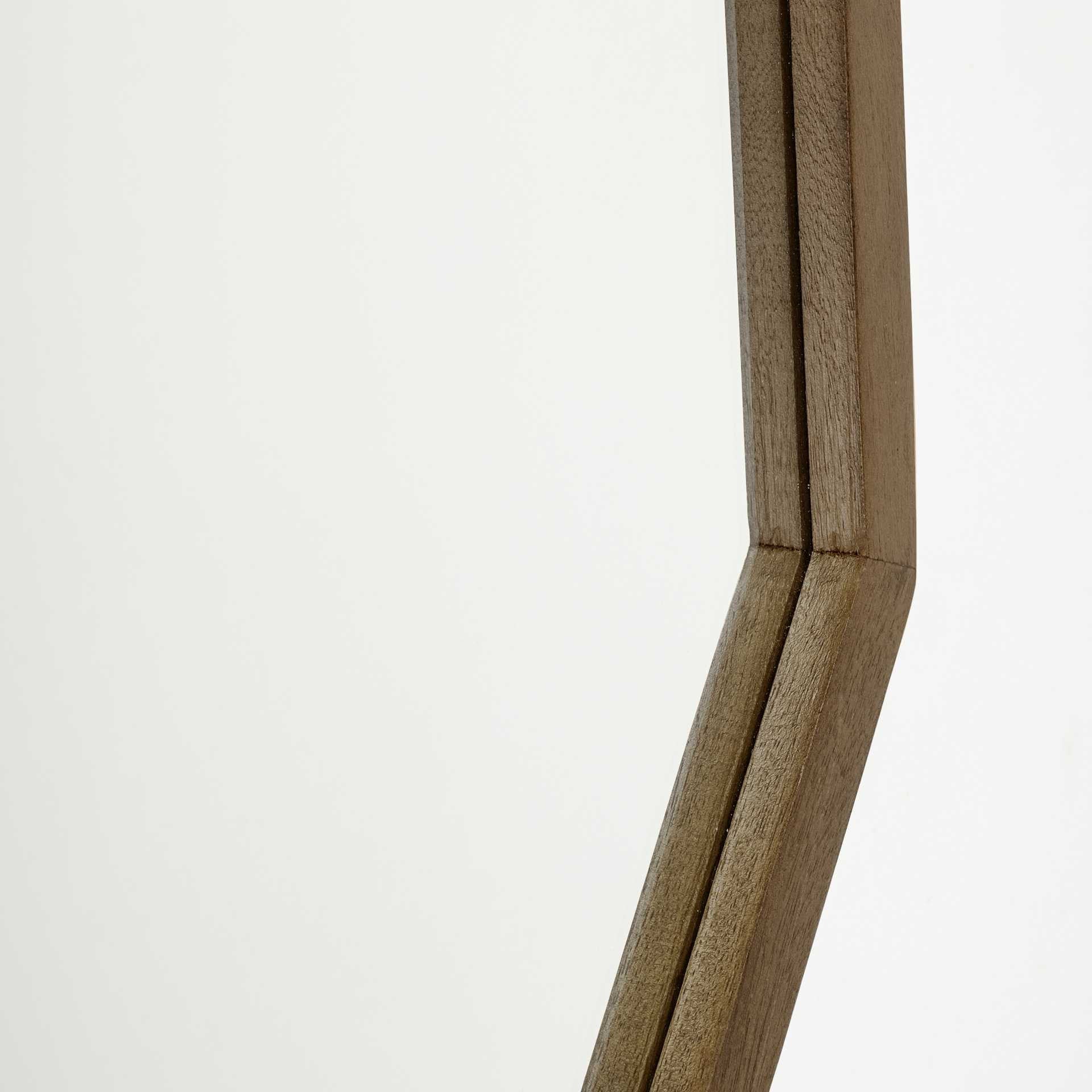 32" Brown Solid Wood Octagon Framed HomeRoots