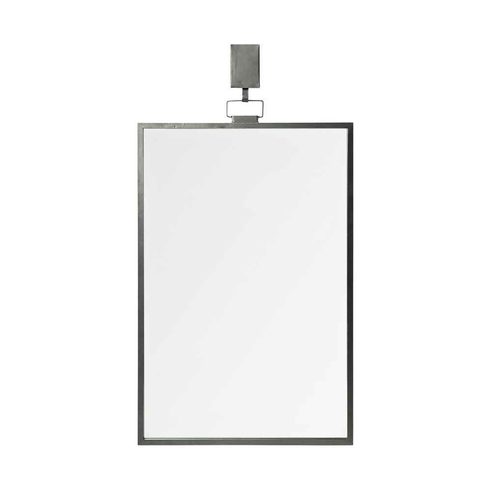 44" Gunmetal Metal Framed Accent Mirror HomeRoots