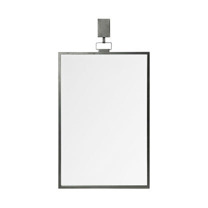44" Gunmetal Metal Framed Accent Mirror HomeRoots