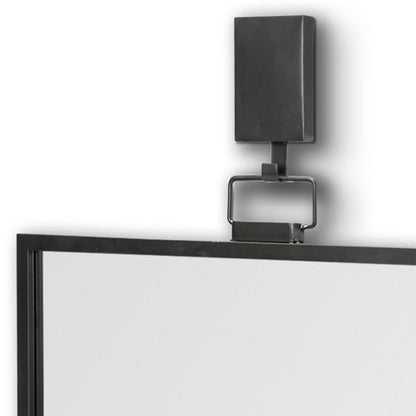 44" Gunmetal Metal Framed Accent Mirror HomeRoots