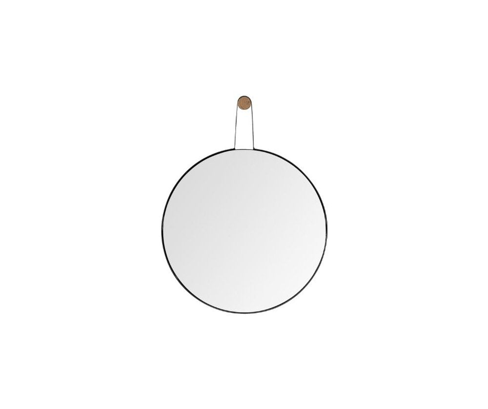 26" Black Wood Mirror HomeRoots