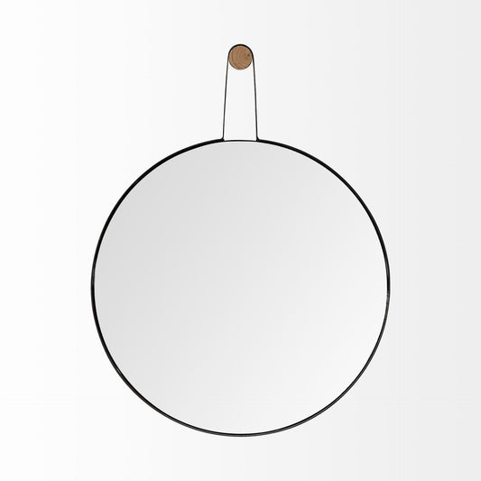 26" Black Wood Mirror HomeRoots