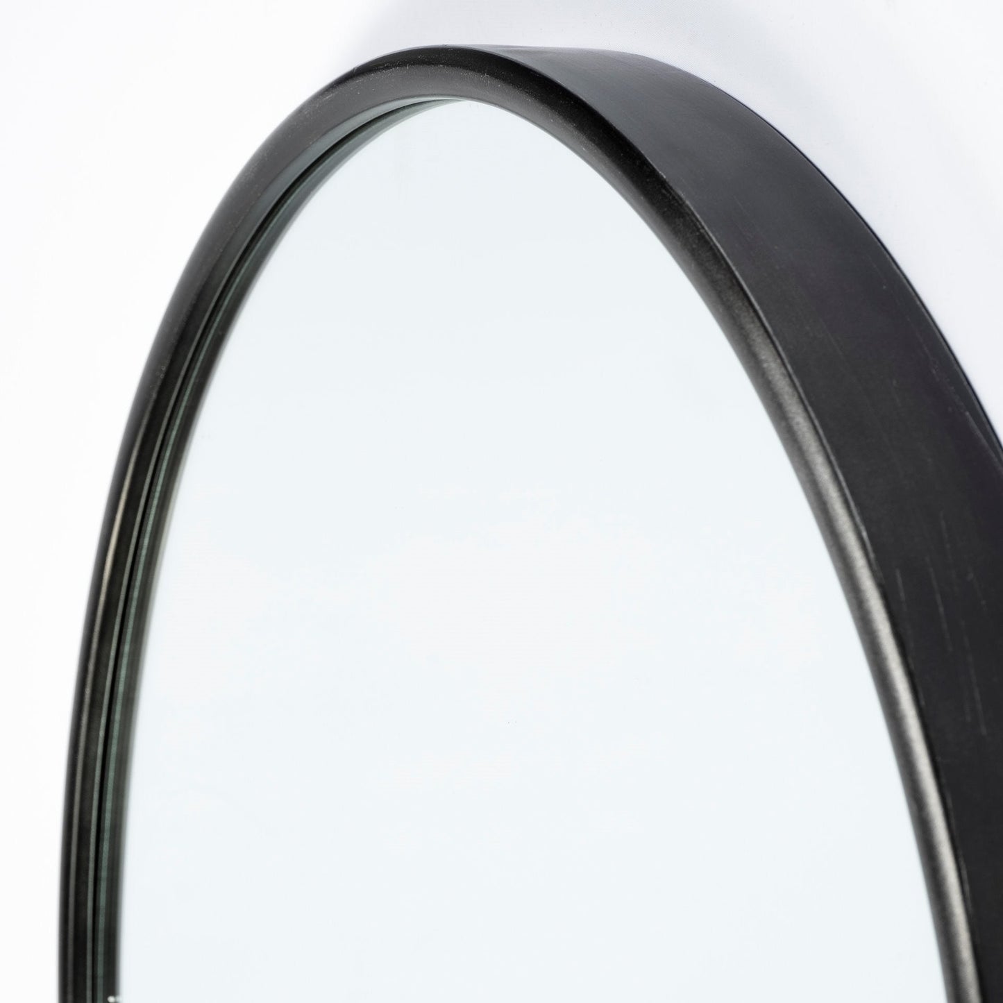 70" Black Metal Arch Framed Full Length Hanging Mirror HomeRoots
