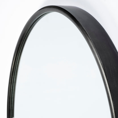 70" Black Metal Arch Framed Full Length Hanging Mirror HomeRoots