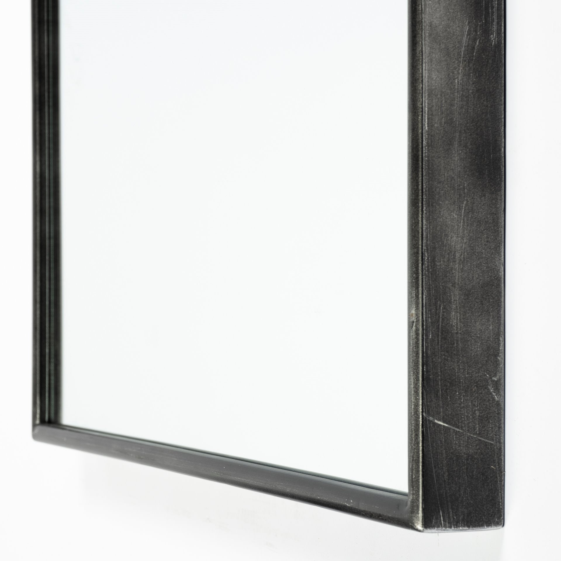 70" Black Metal Arch Framed Full Length Hanging Mirror HomeRoots