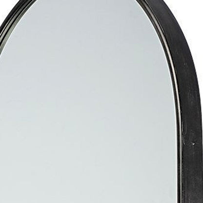 70" Black Metal Arch Framed Full Length Hanging Mirror HomeRoots