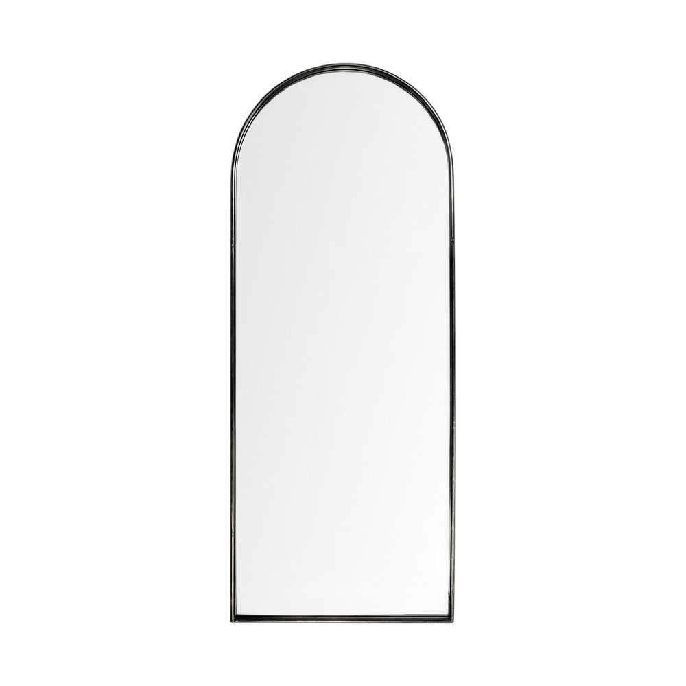 70" Black Metal Arch Framed Full Length Hanging Mirror HomeRoots