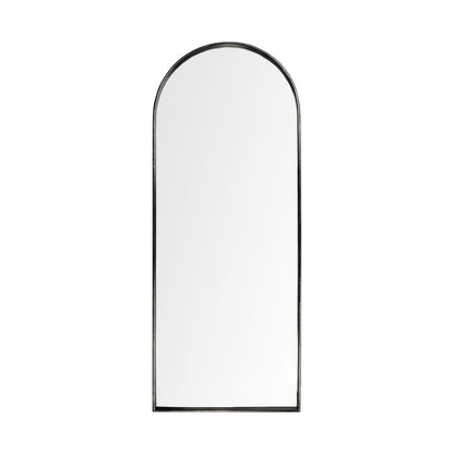 70" Black Metal Arch Framed Full Length Hanging Mirror HomeRoots