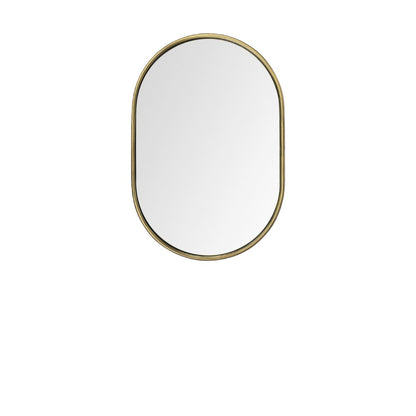 Gold Oval Accent Metal Mirror HomeRoots