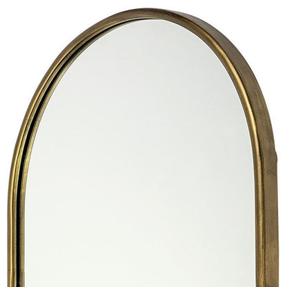 Gold Oval Accent Metal Mirror HomeRoots