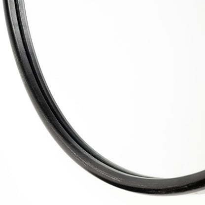 36" Black Oval Metal Framed Accent Mirror HomeRoots