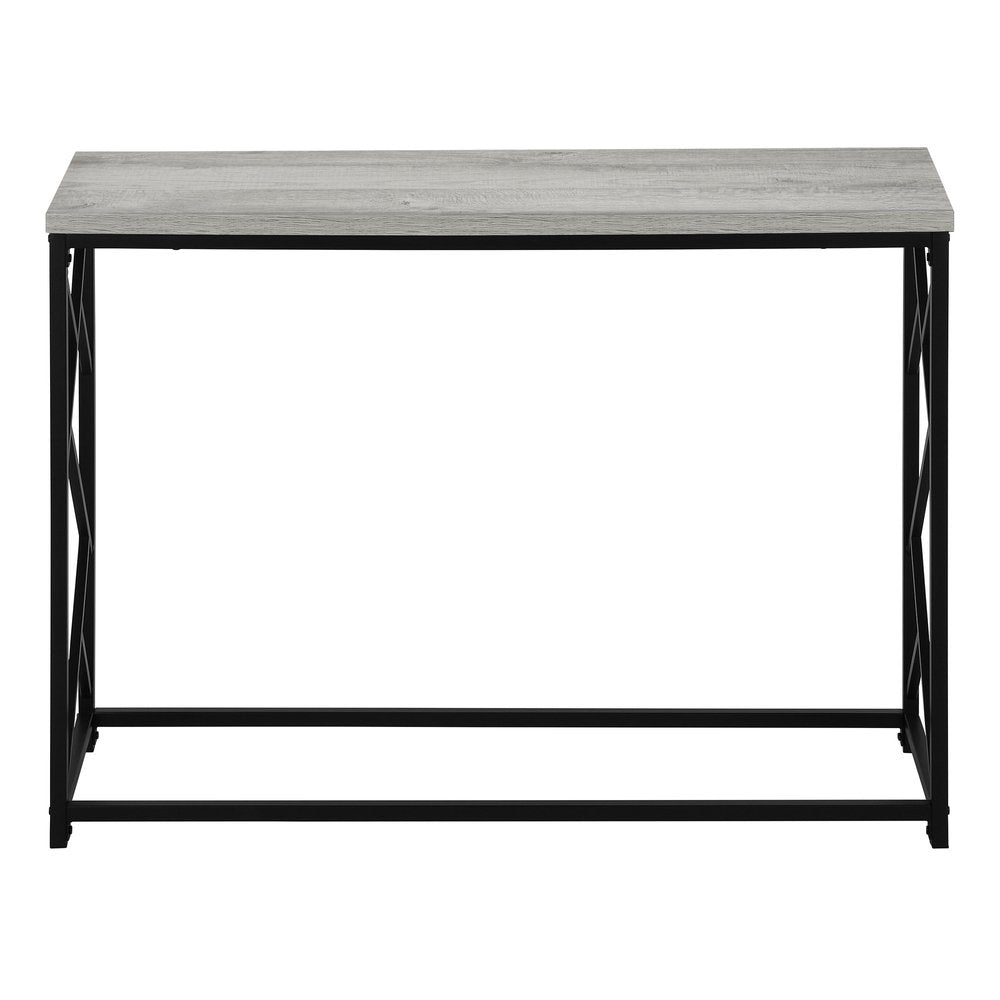44" Gray and Black Frame Console Table HomeRoots