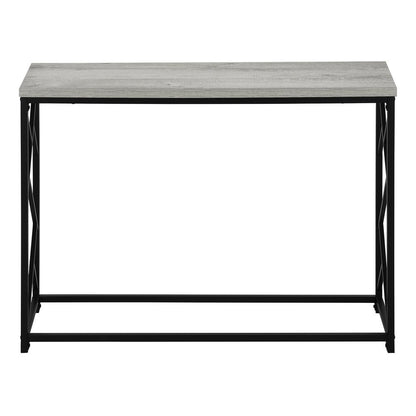 44" Gray and Black Frame Console Table HomeRoots