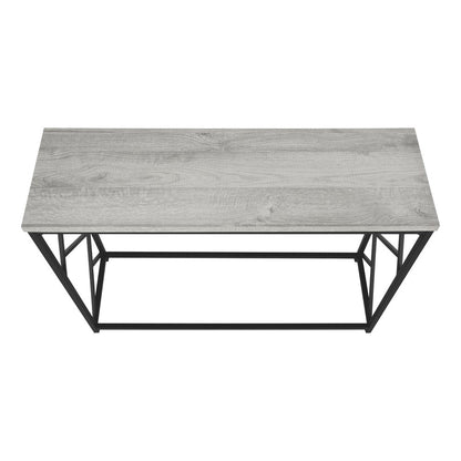 44" Gray and Black Frame Console Table HomeRoots