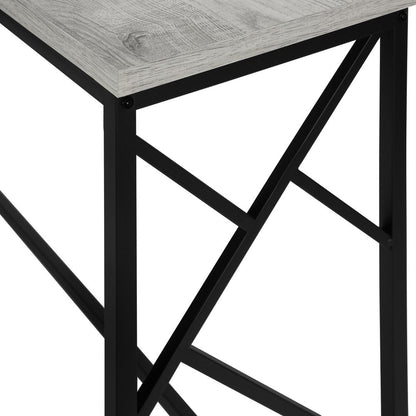 44" Gray and Black Frame Console Table HomeRoots