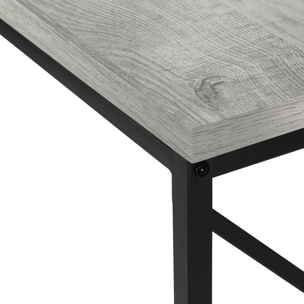 44" Gray and Black Frame Console Table HomeRoots