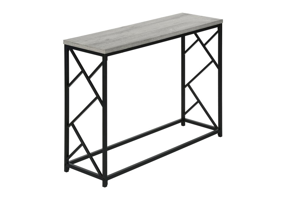 44" Gray and Black Frame Console Table HomeRoots