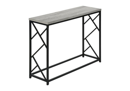 44" Gray and Black Frame Console Table HomeRoots