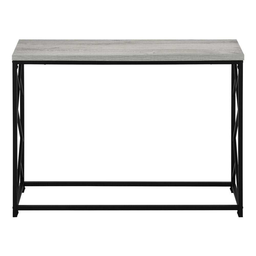 44" Gray and Black Frame Console Table HomeRoots