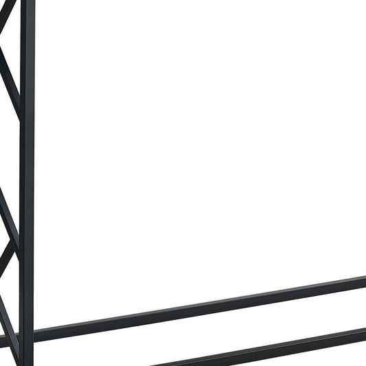 44" Gray and Black Frame Console Table HomeRoots