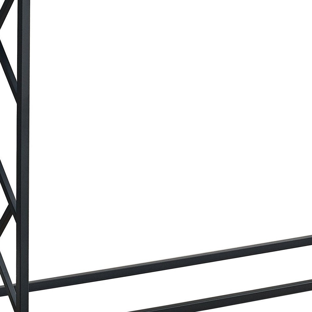 44" Gray and Black Frame Console Table — view 1