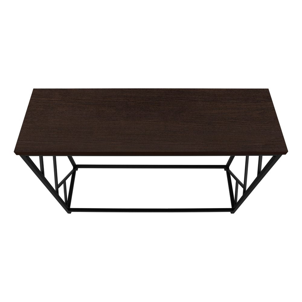 44" Brown And Black Frame Console Table HomeRoots