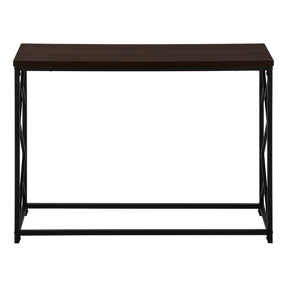 44" Brown And Black Frame Console Table HomeRoots