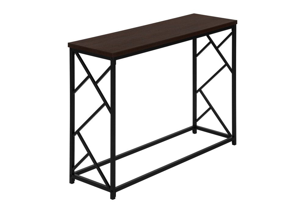 44" Brown And Black Frame Console Table HomeRoots