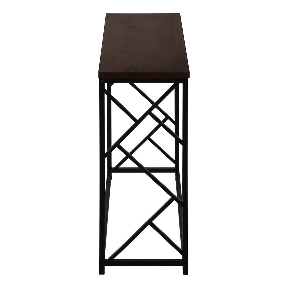 44" Brown And Black Frame Console Table HomeRoots