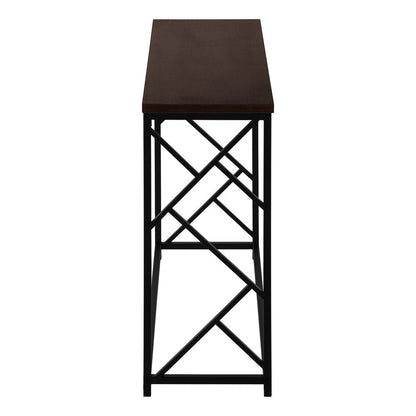 44" Brown And Black Frame Console Table HomeRoots