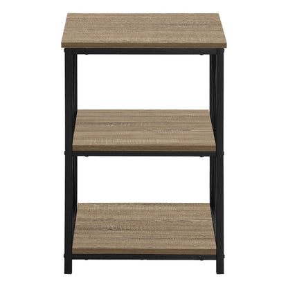26" Rectangular Dark Taupe Black Metal Accent Table HomeRoots