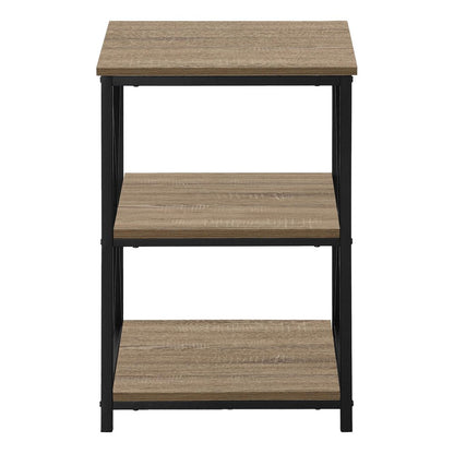 26" Rectangular Dark Taupe Black Metal Accent Table HomeRoots