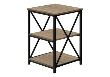 26" Rectangular Dark Taupe Black Metal Accent Table HomeRoots