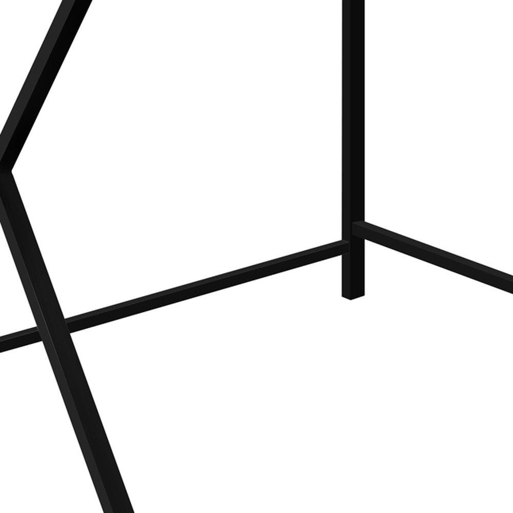 55" Gray and Black L Shape Computer Desk HomeRoots